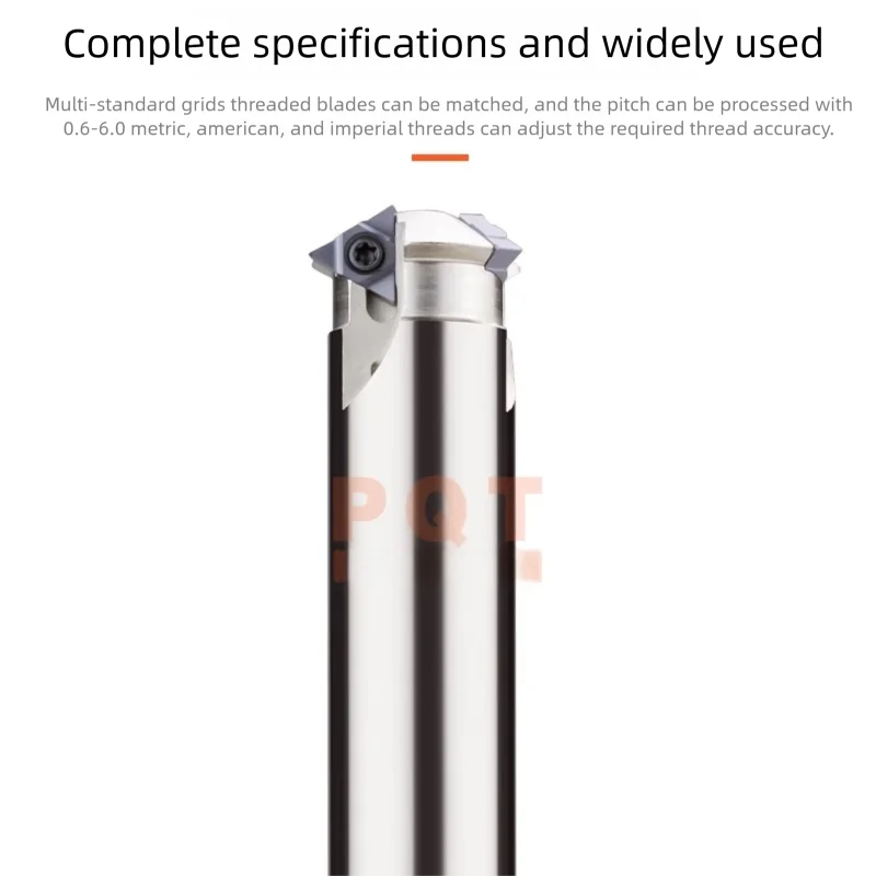 Deep-hole thread milling arbor SMT Series Slotting Extended Shank Single-point Thread Milling Machining Centerer 11UIDA60