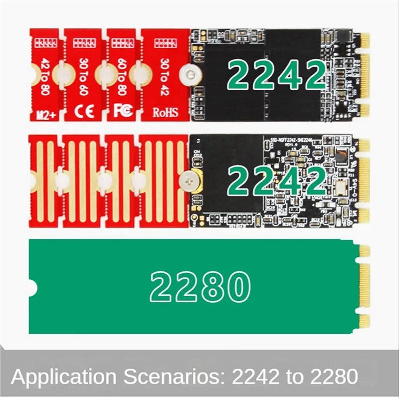 

Compact 8Pcs M2 M2PLUS NGFF NVME M.2 Extended Transfer 2230, 2242, 2260, 2280 Aircraft M2 CHANGE LONG SIZE U.2 M3 M.3 SSD 24BB