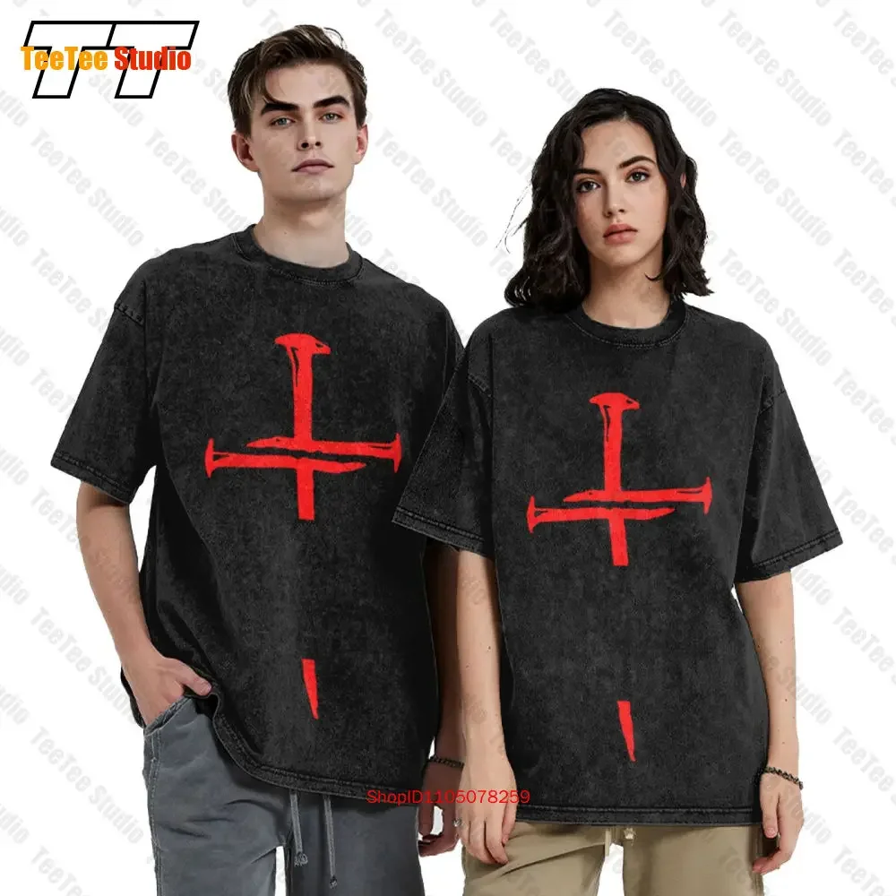 Jesus 3 Nails Plus 1 Cross 4 Given Religious Christianitys Vintage Oversized T-Shirt OESP