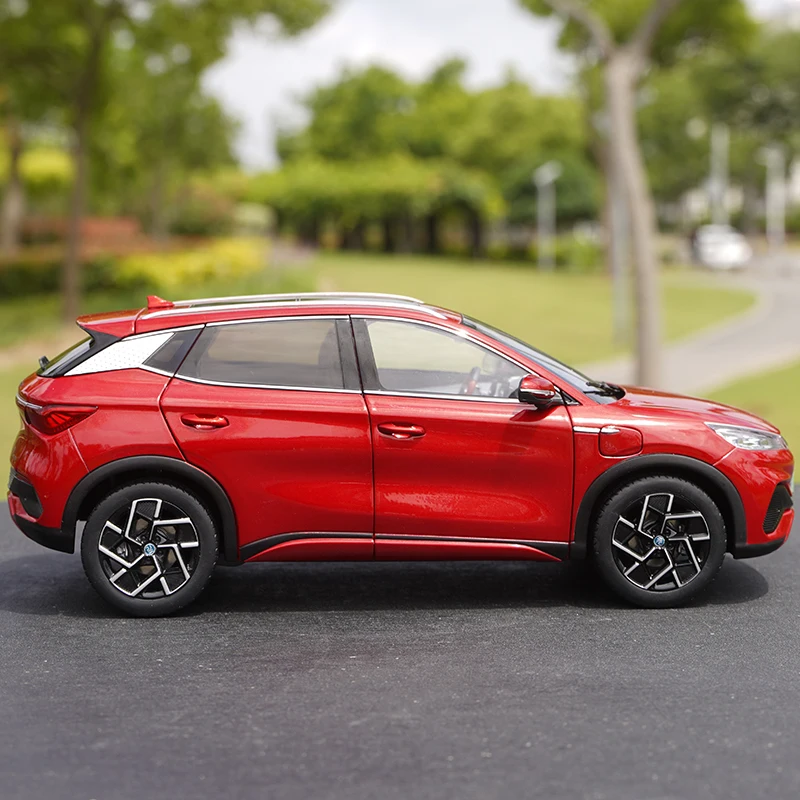 1:18 オリジナル BYD 元 PLUS 車モデル BYD オフロード車小型 SUV 合金シミュレーション車モデル