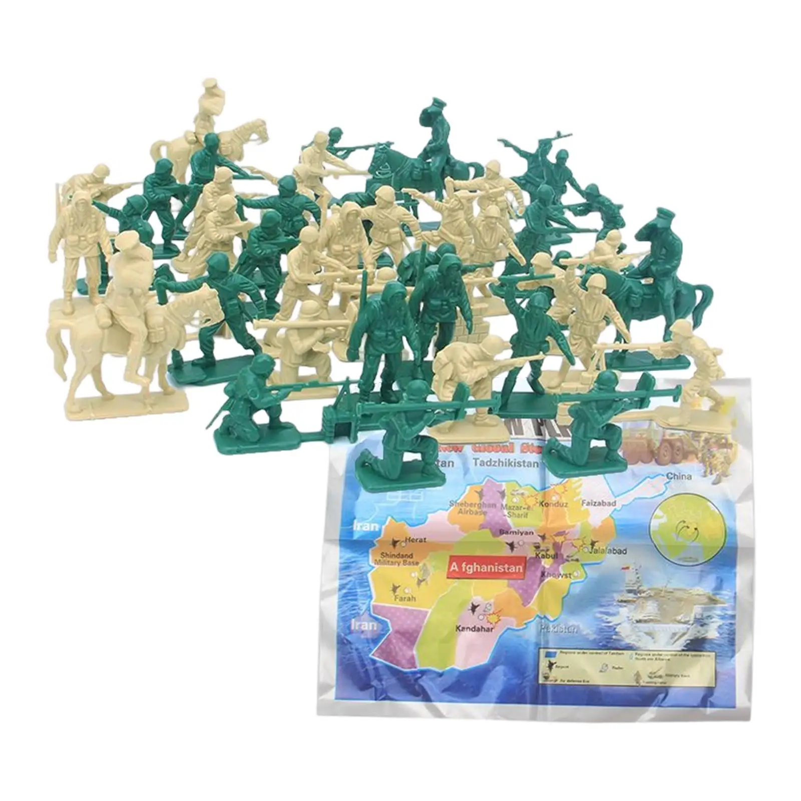 48x Army Vehicles Set Model Toys Toy Model Toy Flags Teaching Tools Model Educational Gifts Army Men Soldier Playset Boys Girls