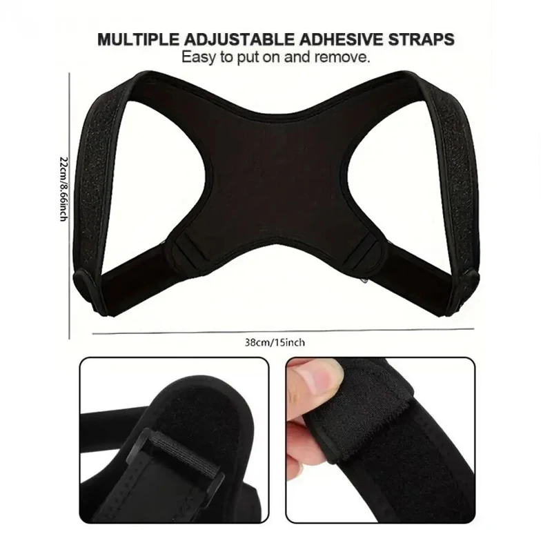 Lightweight Posture Corrector Back Support Belt for Improving Sitting Posture - Adjustable for Correcting Sitting Posture