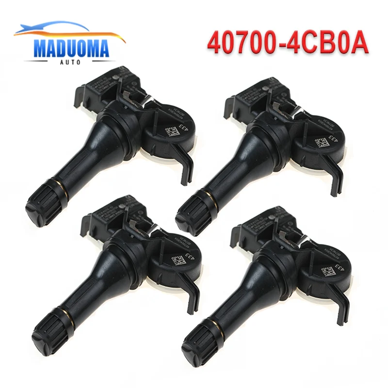 

New 4 pcs 40700-4CB0A 407004CB0A For 2016 2017 Nissan Armada For qashqai j11 TPMS Sensor Tire Pressure Monitor 433MHZ