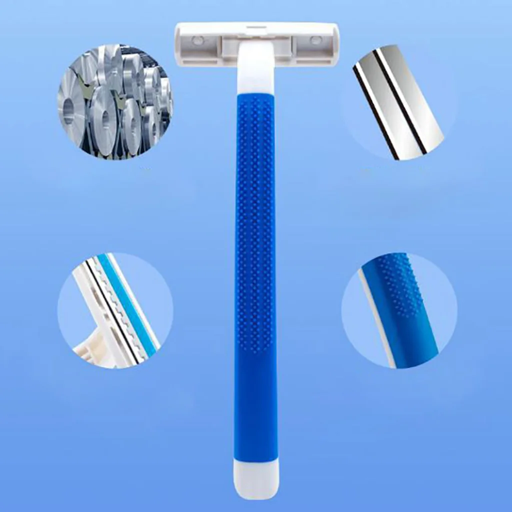 CPDD 50 Chiếc Đồng Hồ Lưỡi Dao Cạo Dùng Một Lần Thép Không Gỉ Hiếu Khách Chất Lượng Bàn Cạo Râu Hàng Cao Cấp Đôi Lưỡi Dao Cạo Dành Cho Nam