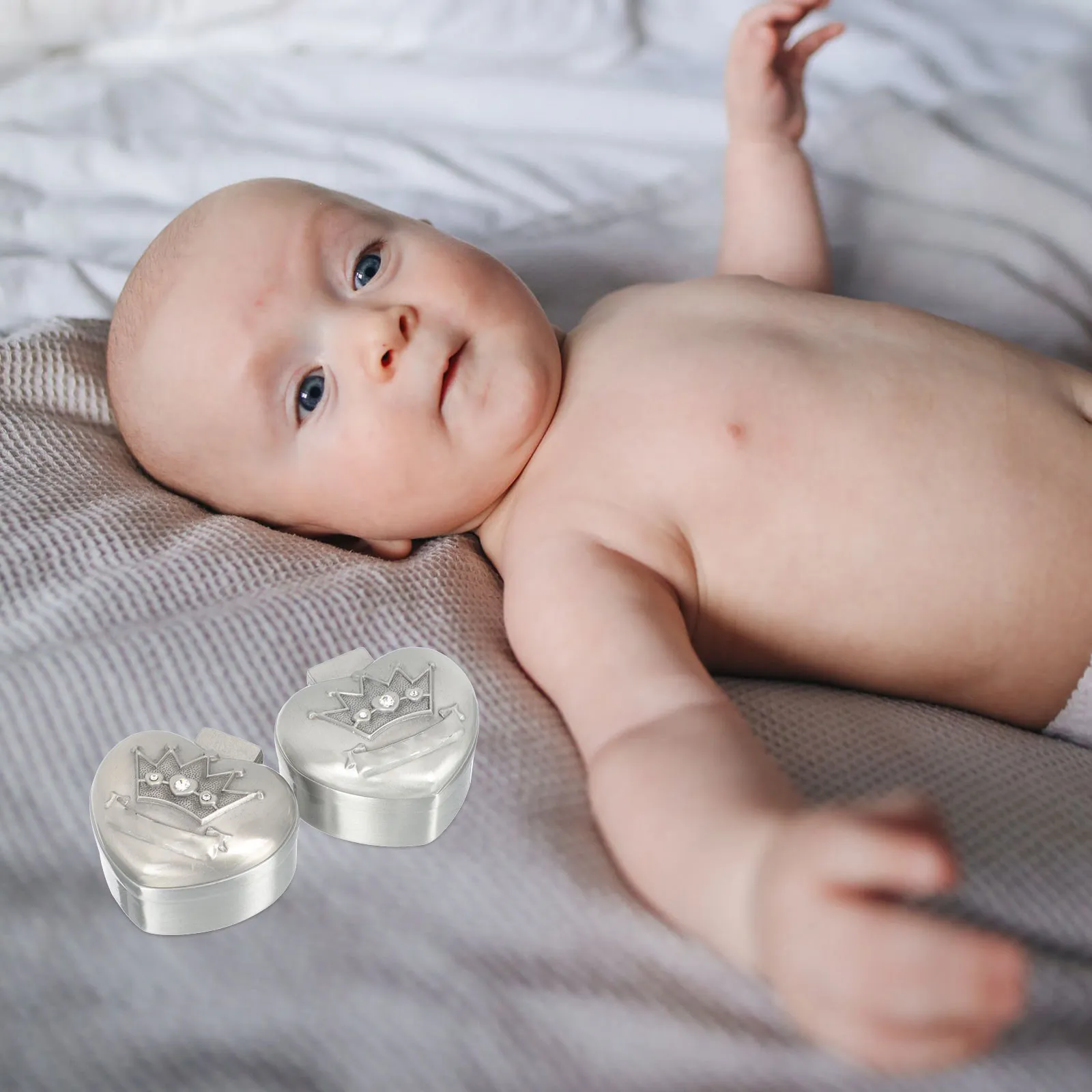 2pcs-alloy-baby-tooth-organizer-box-children-teeth-storage-holder-tooth-keepsake-organizer