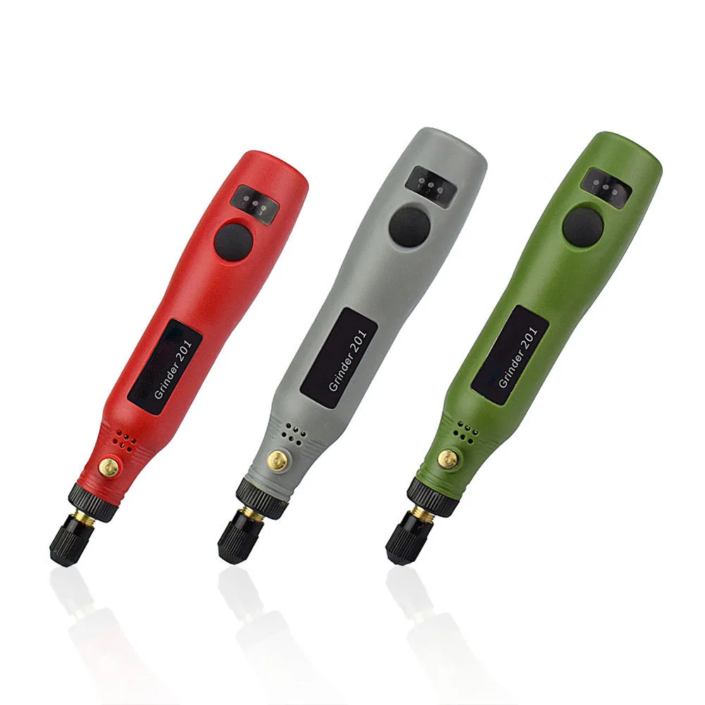 Kit di utensili rotanti senza fili USB penna per incisione per la lavorazione del legno fai da te per gioielli MINI rettificatrice per penna lucidante in vetro metallico
