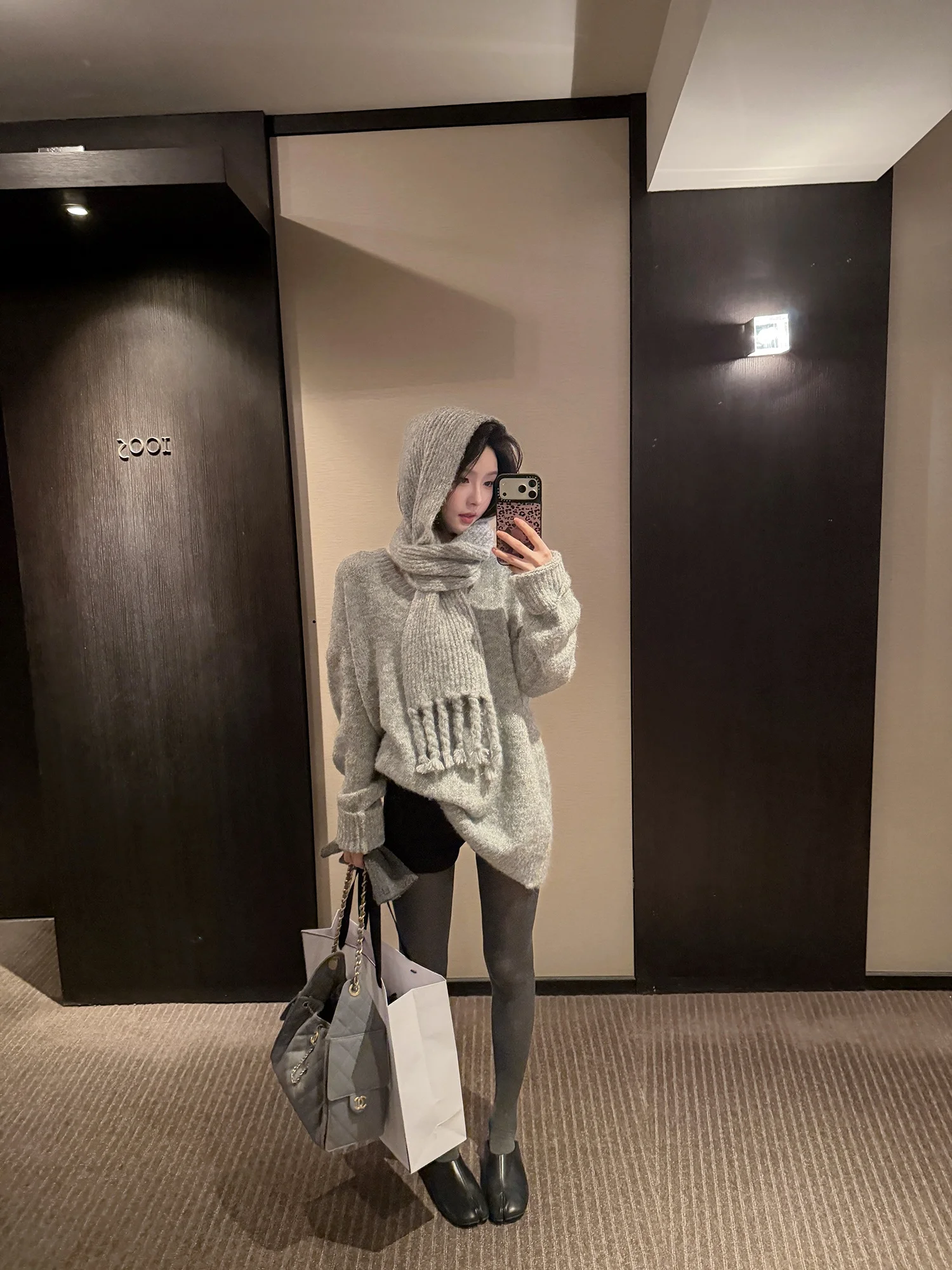 

Шерстяной вязаный шарф-свитер FORNIYOYO оверсайз с бахромой для женщин, осенне-зимний, модный, для повседневной носки