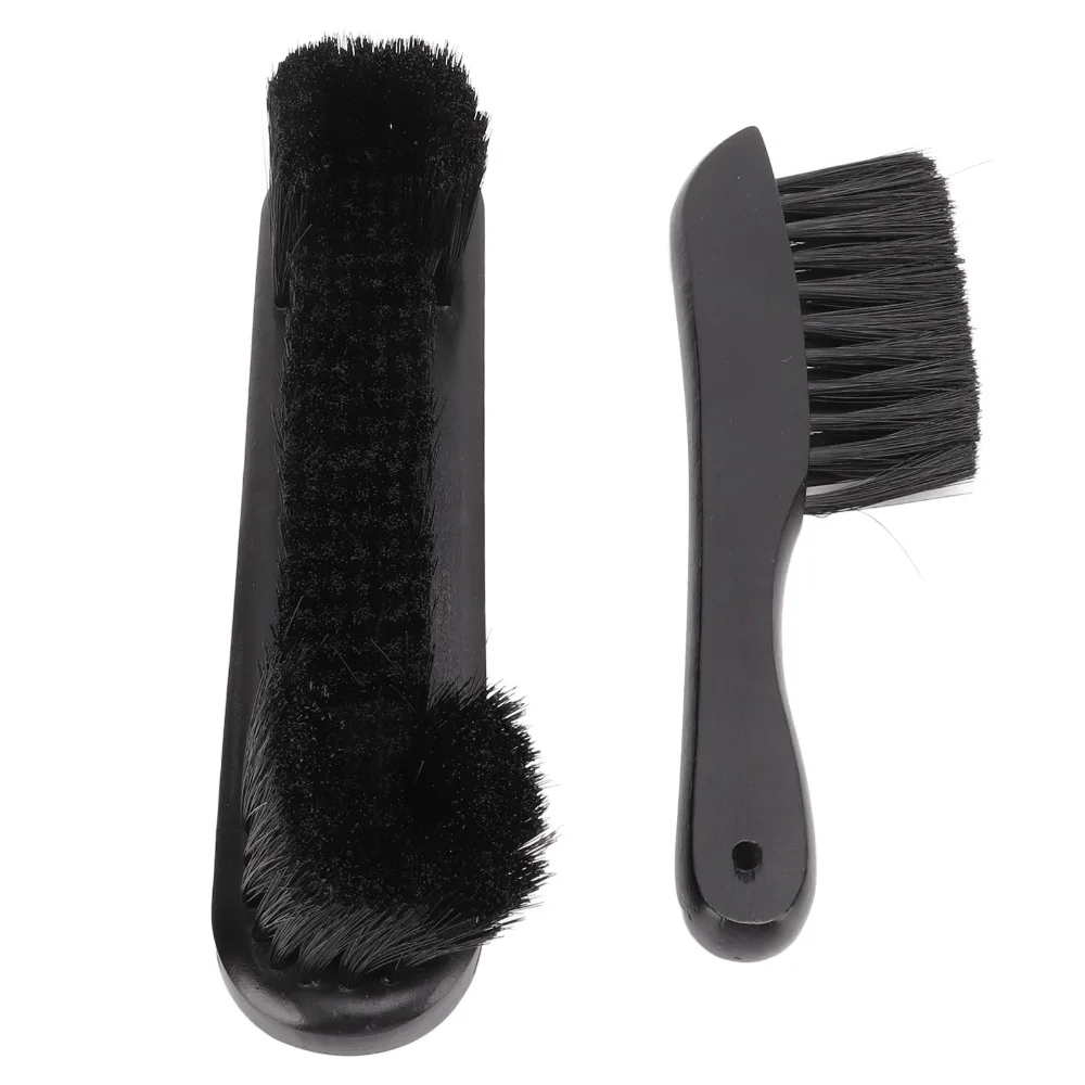 

2PCS Wood Handle Pool Table Brush Nylon 8in Rail Rail Brush Set Black 9in Size Billiard Brush Kit Billiards Table