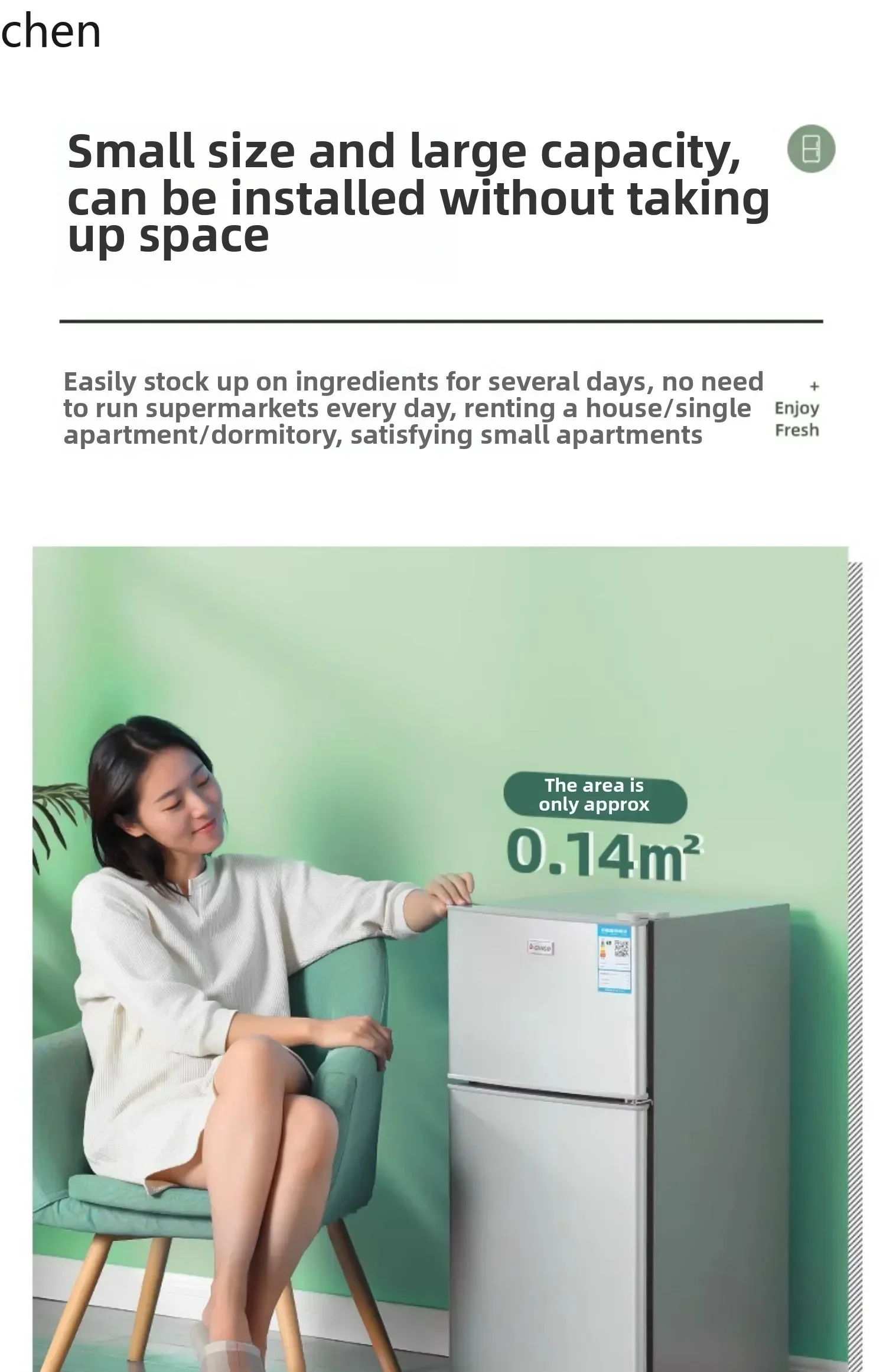 first-class energy-saving small refrigerator, mini power-saving office double-door refrigerator for small dormitory rental