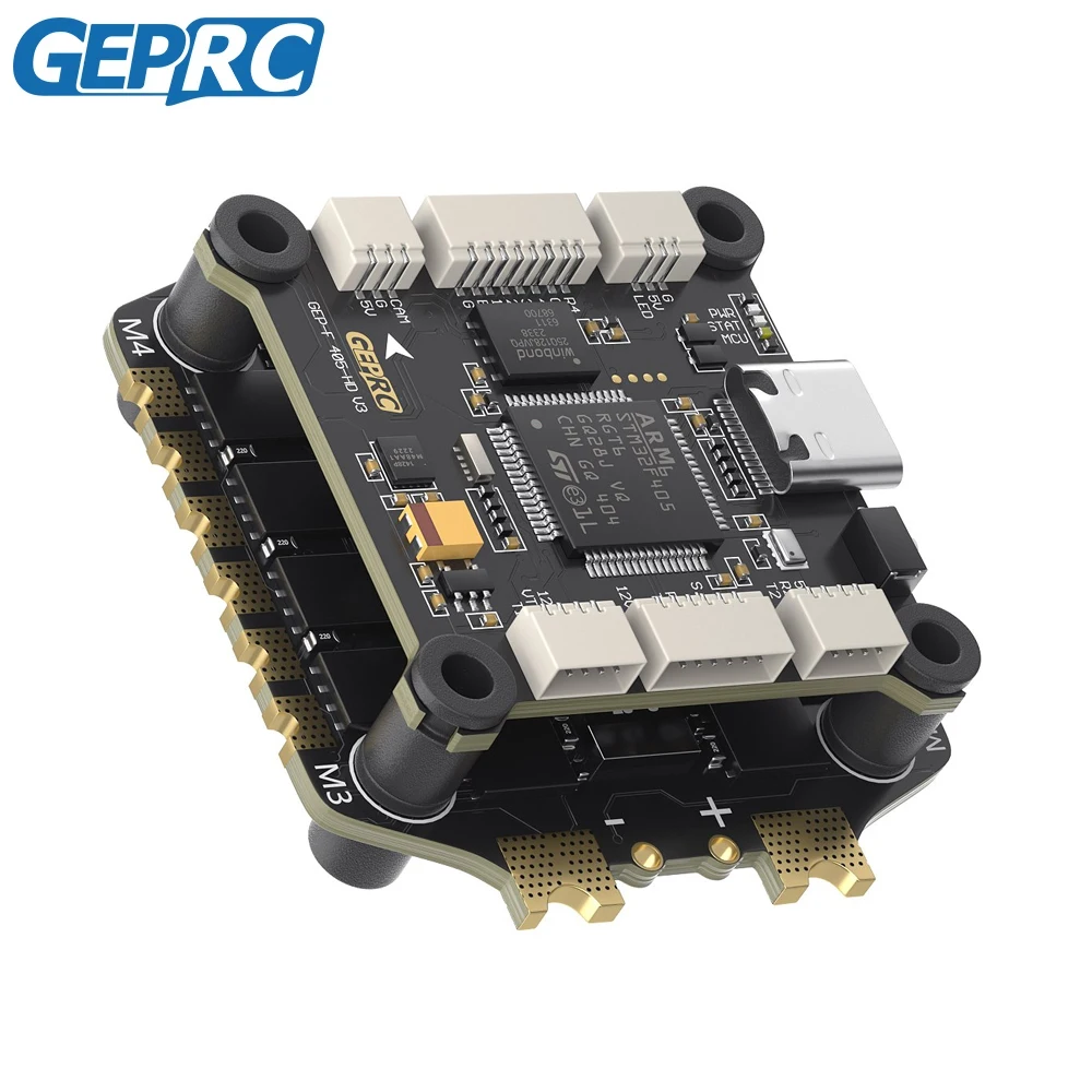 GEPRC TAKER F405 BLS 60A 3-6S Flight Stack GEP-F405-HD Flight Controller with TAKER H60_BLS 60A 4IN1 ESC For Drone Racing