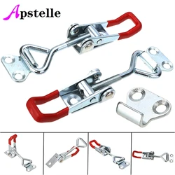 Apstelle 2pcsToggle Latch Catch Toggle Clamp Adjustable Cabinet Boxes Lever Handle Lock Hasp For Sliding Door Furniture Hardware