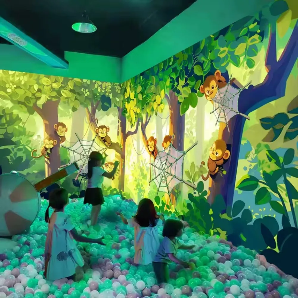 Interactive Metal Sensor Touch Game Display Interactive Smash Wall Projection System Ball Game for Kids