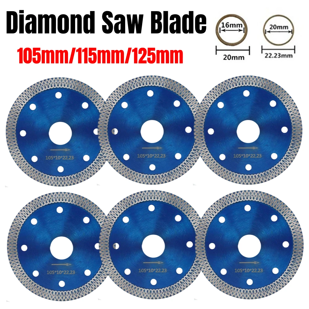 105mm/125mm Diamond Saw Blade Granite Marble Dry/Wet Cutting Disc Porcelain Tile Ceramic Granite Grinding Circular Saw Blade