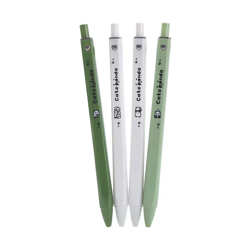 24Pcs Wholesale Creative Panda Student Stationery Push Gender Pen, Simple Office Signature Pen