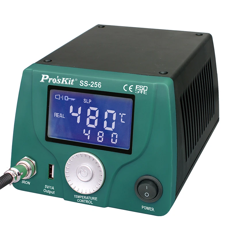 

Pro'sKit SS-256H intelligent LCD temperature control welding table 60W high power soldering iron