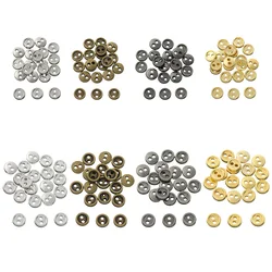 20Pcs Metal Doll Buttons For Doll Clothes Sewing Accessories Round Mini Buttons 3/4/5/6mm For 1/12 1/6 Diy Doll Clothing Buckles