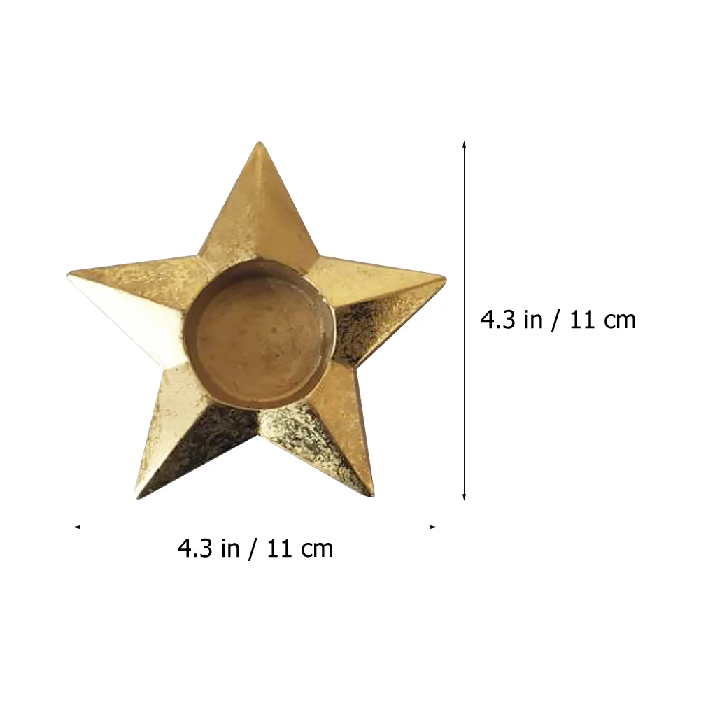 

2pcs Resin Golden Tray Tealight St Home Decor Eid Festival Indoor Outdoor High Quality Durability