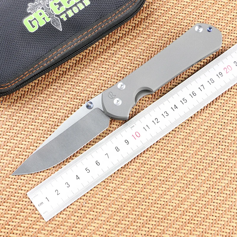 Green Thorn Large Sebenza 31 Folding Knife M390 Blade TC4 Titanium Handle Outdoor Camping Hunting Survival EDC Tool