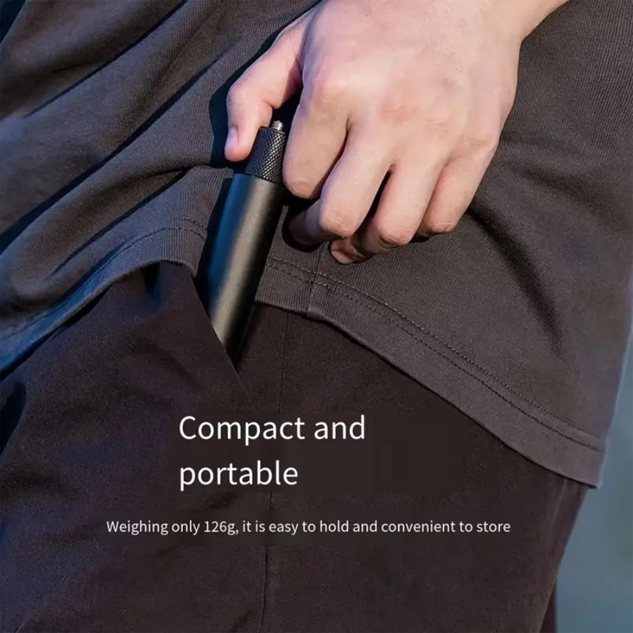 Onzichtbare selfiestick 70 cm lange selfiestick, geschikt voor Insta360 X4, X3, ONE X2, ONE R, ONE X, 1/4” camera's met schroefbevestiging