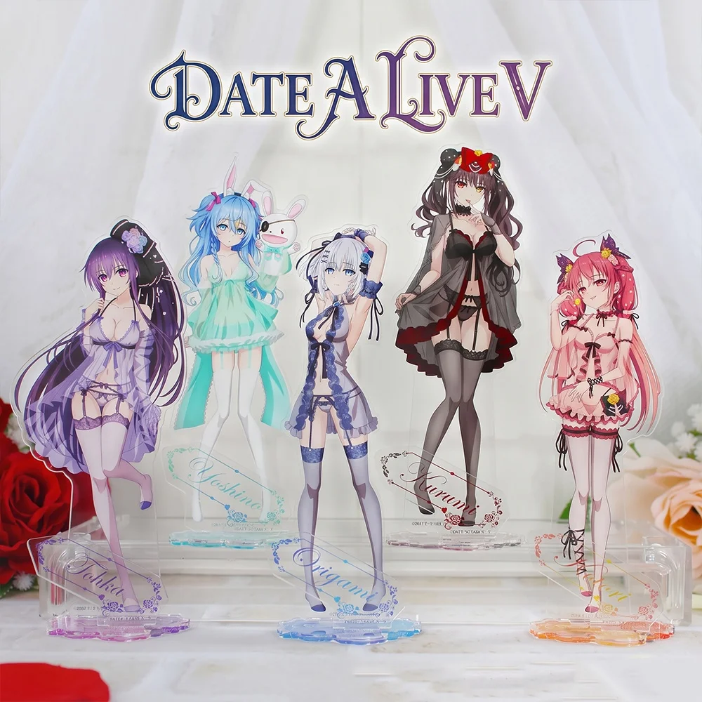 Date A Live V Kurumi Kotori Origami Yoshino Tohka Negligee 10&15CM Acrylic Stand Keychain 2026 New Anime Stand Table Display