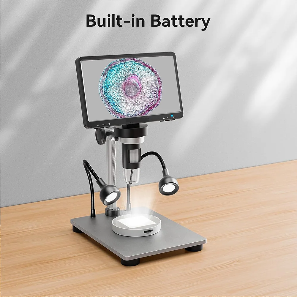 Imagem -05 - Universal Microscópio Bottom Light Transmitido Led Stage Holder Lâmpada Ajustável Iluminação para Lcd Usb