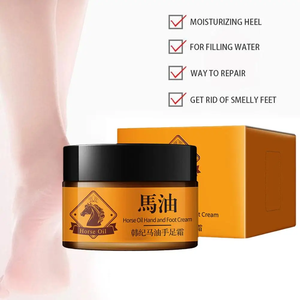 

Horse Oil Foot Cream Anti Dry Crack Repair Heel Feet Balm Nourishing Foot Moisturizing New Care Exfoli Cracked Hand Feet Cr Y9S8