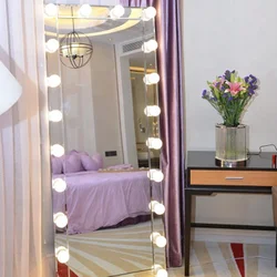 Hot Sale Hollywood Vanity LED Bulb Mirror Cosmetic Tabletops Lighted Compact Makeup Mirror With LED Bulbs Espejos