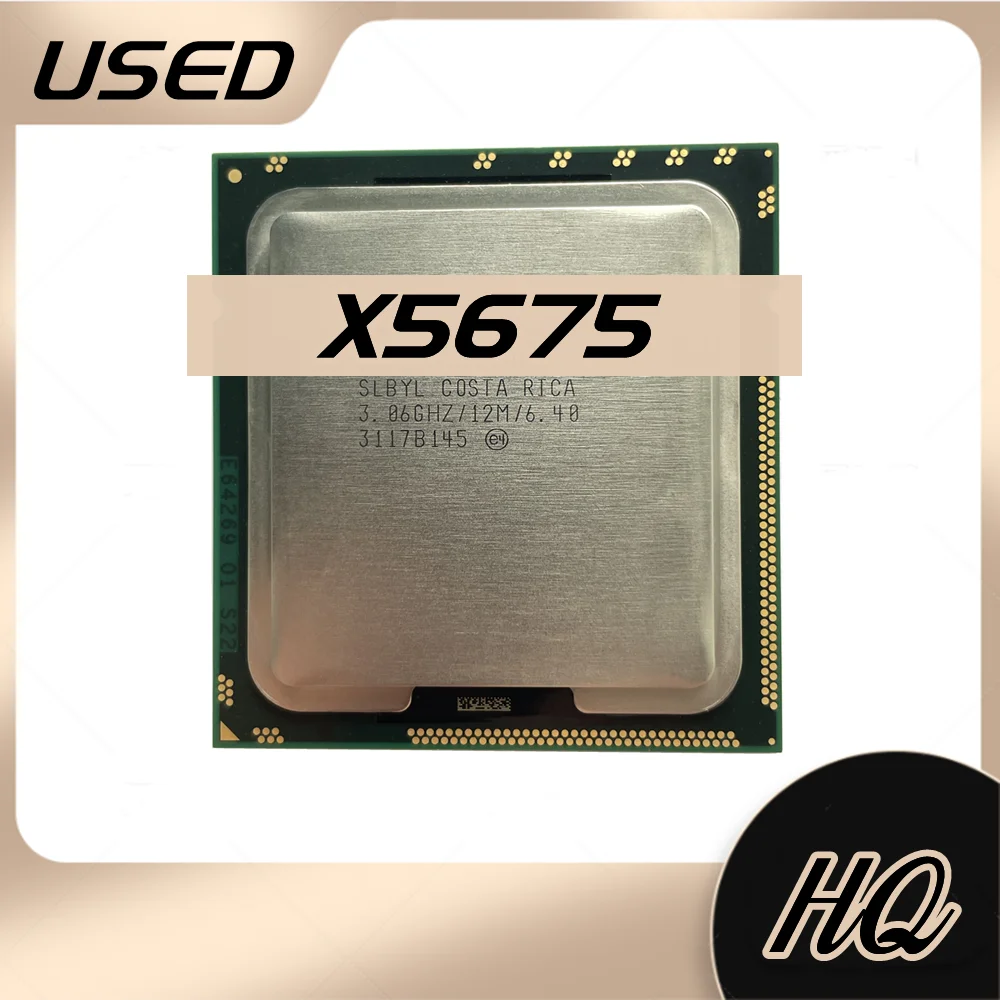 ซ็อกเก็ตหกแกน X5675 Xeon 1366 X-5675 slbyl 3.06GHz 12MB