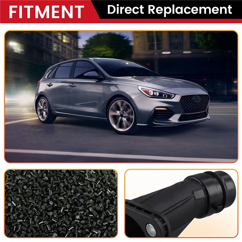 

L37A-Coolant Inlet Fitting For Hyundai Elantra GT Kona Veloster Coolant Outlet Flange 256312B057 25631-2B057