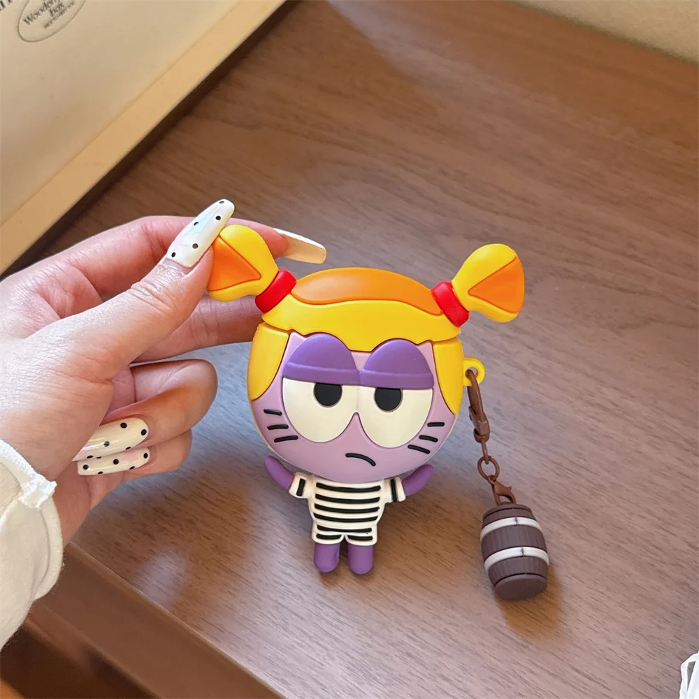 

Funny Cartoon Fish 3D Earphone Case Shockproof Cover for Apple Airpods Pro3 Pro2 4 Airpods 2 3 4 Headphone Case Cover With Charm