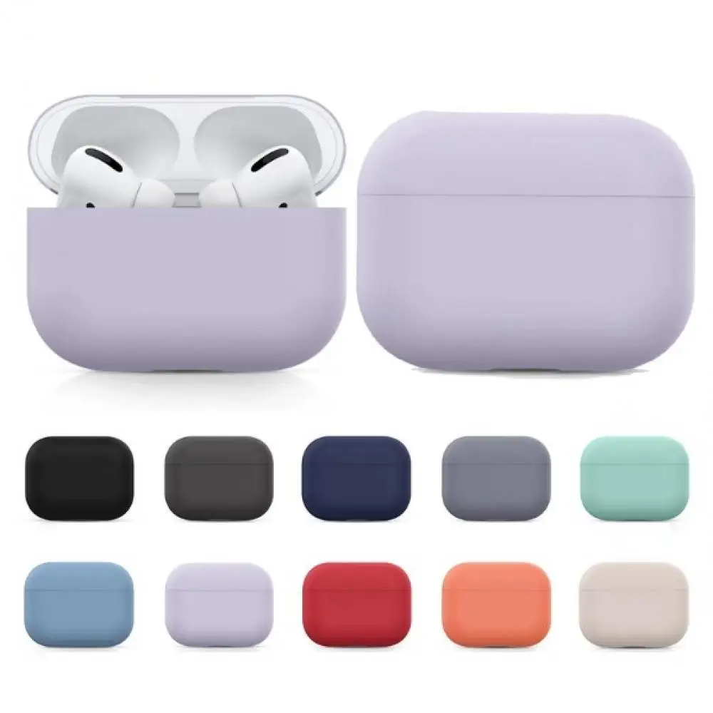 Silicone Earphone Cases forAirPods Pro 3 Bluetooth-compatible Earphone Protective Case Cover Headphones Storage Box AirpodsCase