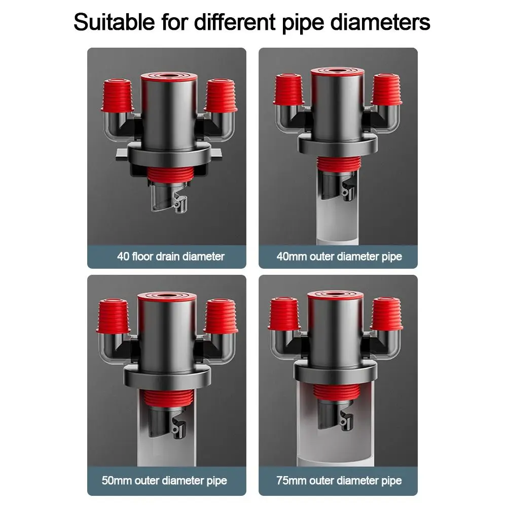 Anti Odor Sink Drain Pipe Adapter Sealing Ring Multifunctional Dishwasher Water Pipe Connector Drainage Water Pipe Joint