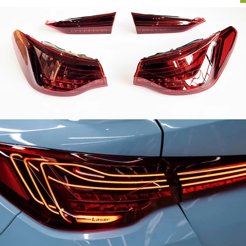 4Series G22 M4 Upgrade CLS Style Taillight G23 G26 G80 G82 Tail Lamp LED 'Laser Light Brake Lights for 4S G82 Auto LED 2