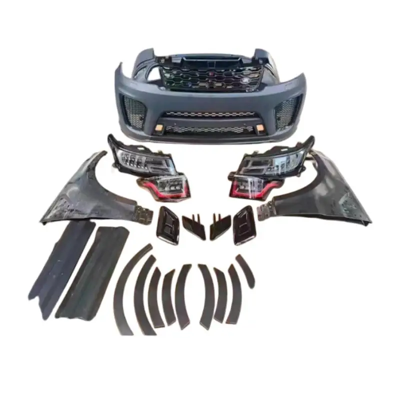 L494 Old to New Body Kit Upgrade Front Rear Bumper Fenders Grille Headlights Tailgate for RR Sport 14-17 2