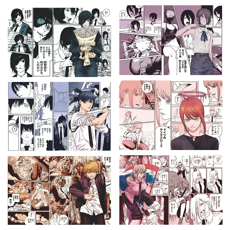 

Anime Chainsaw Man Reze Denji Acrylic Brick Cute Makima Power Transparent Acrylic Decoration Collection Kids Toy Birthday Gift