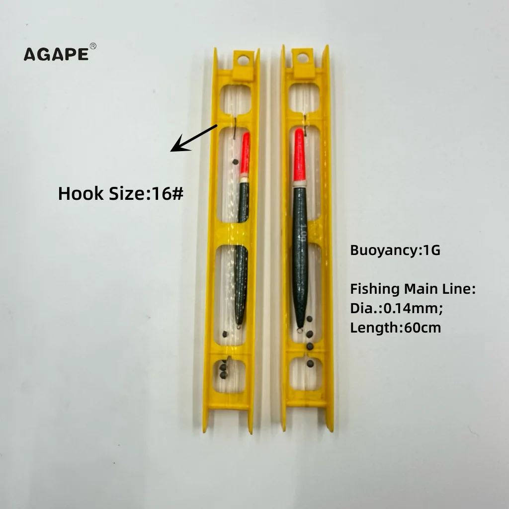 Agape Fishing Float Set Winder Ready-Made Rigs 5 / 10pcs/pack Fishing Accessory Tackle 1G TP28015