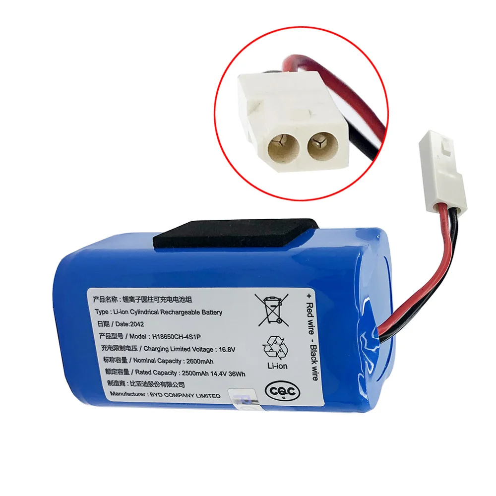 Batteria ricaricabile originale agli ioni di litio da 14.4v 2600mAh per MIJIA Mi Robot aspirapolvere essenziale G1 18650 batteria