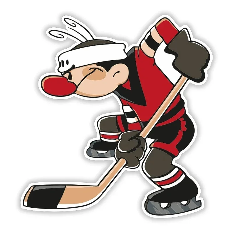 Various Sizes Personality PVC Decal Hockey Player V2 Waterproof Car Sticker on Motorcycle Laptop Decorative
