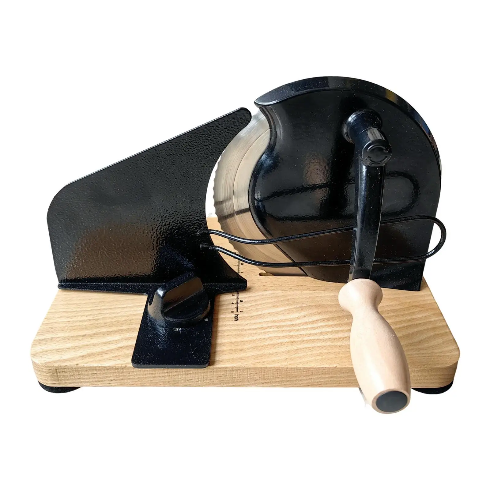 

Manual Bread Slicer with Suction Cups Serrated Blade Design Adjustable Width