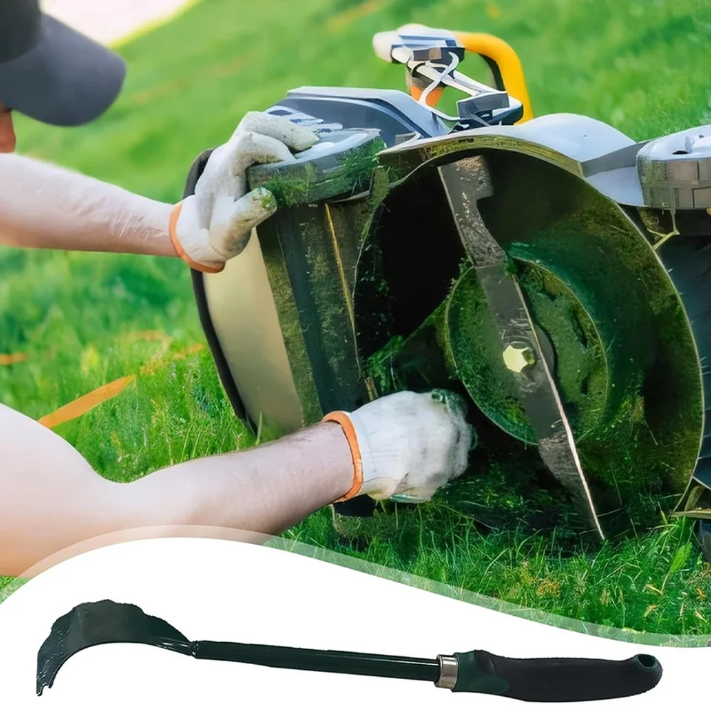 Green Lawn Mower For Edge Cleaner Scraper Brush For Efficient Chassis Debris Removal Gardening Tool Grass Trimmer Cleaning Acces