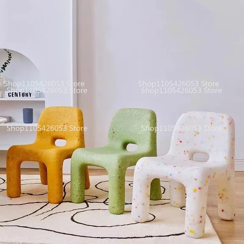 

Nordic stool environmentally friendly plastic ins table and chair backrest outdoor small bench shoe changing stool