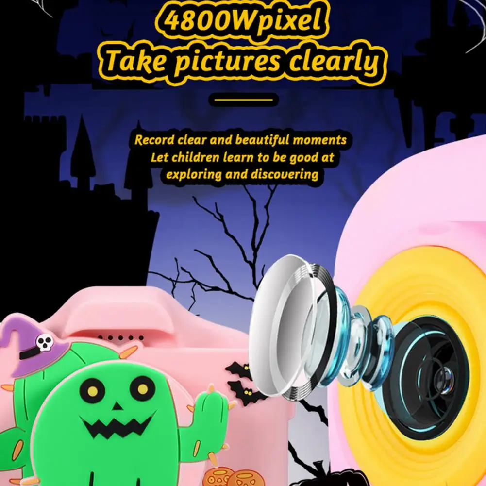 

USB Charging 1 Set Practical 1920*1080 Kids Digital Camera 2.0 Inch IPS Screen Children Supply