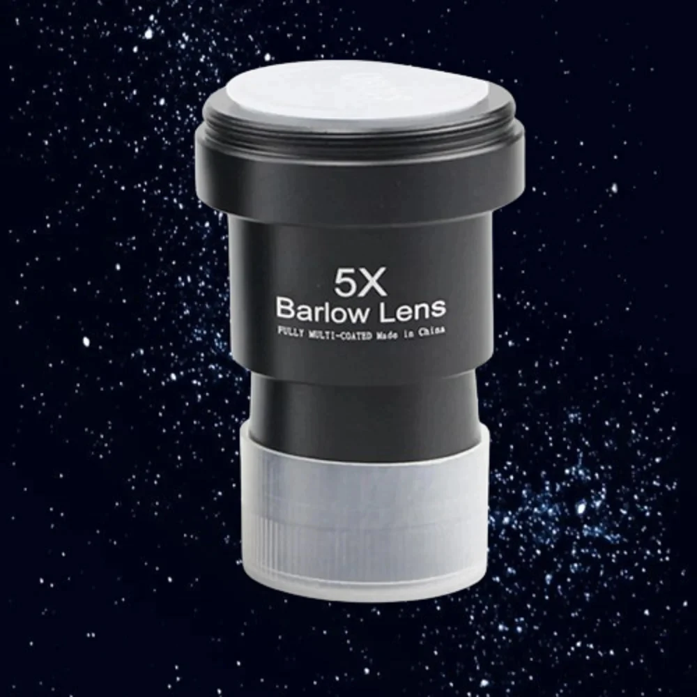 

1,25 дюйма, 31,7 мм, 5X металлическая линза Барлоу, металлическая для астрономического телескопа