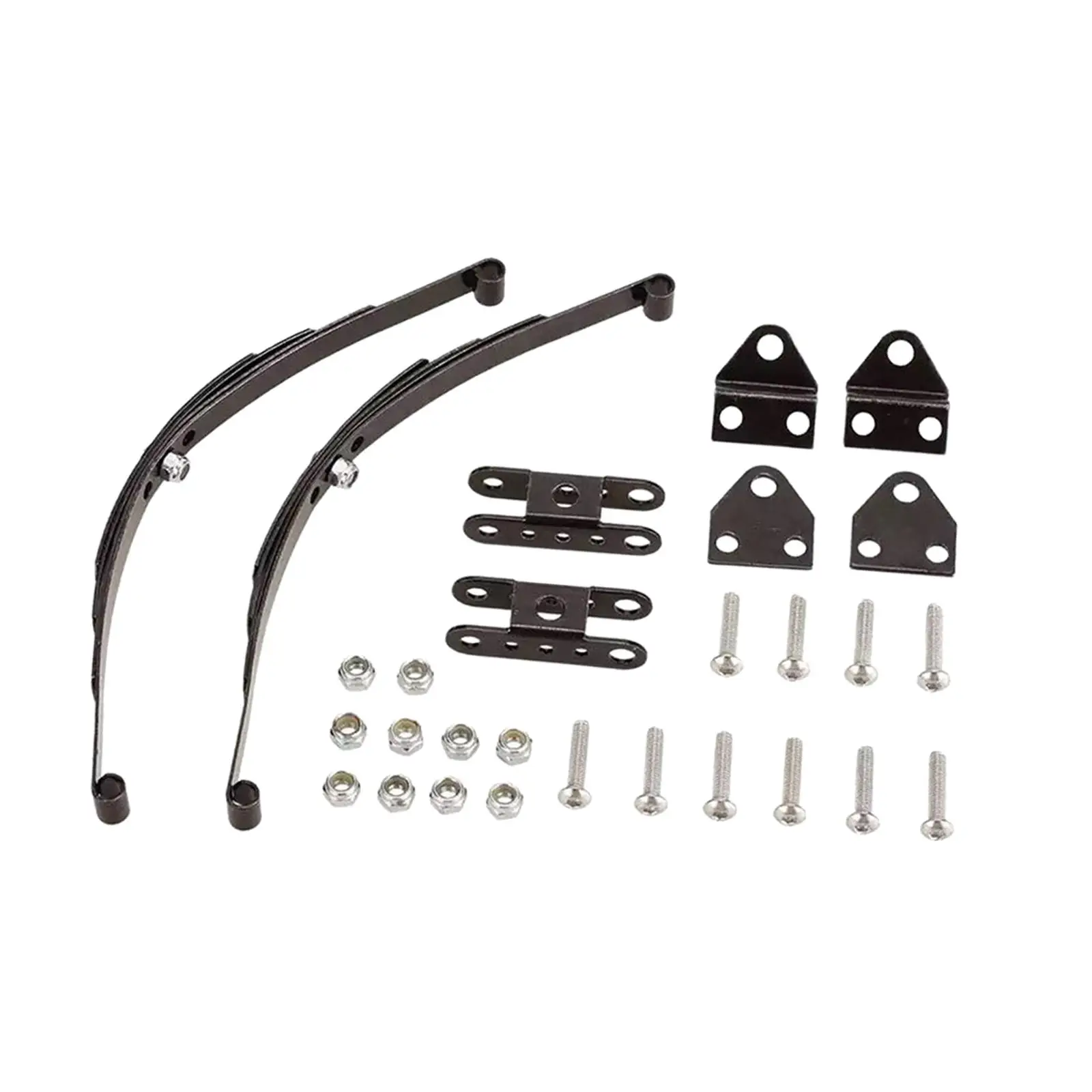 1 conjunto de barra de suspensão de mola tipo folha de aço sólido para carro Tamiya 1/10 RC