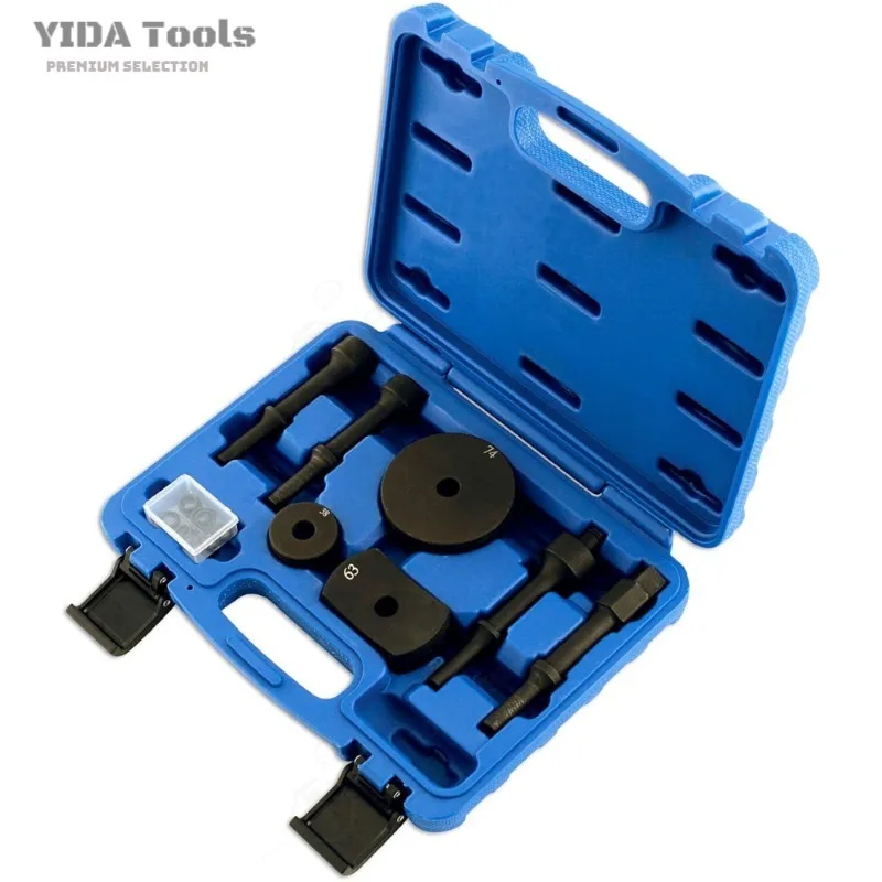 YIDA 7Pcs Vibration Pneumatic Chisel Hammer Adapter Kit High Frequency Vibration Rust Removal Derusting Tool Set