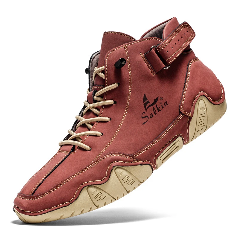 

Men Casual Sneakers 2025 New in Ankle Boots Lace Up Males Shoes Fashion High Quality Loafers Men Luxury Casual Shoes