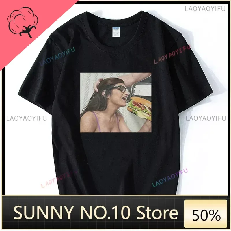 Hip Hop Tees Top Harajuku Mia Khalifa Summer Men's Short sleeved O-neck T-shirt