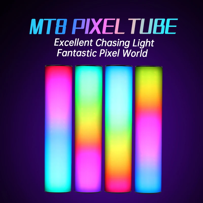 

SOONWELL MT8 Pixel RGB Tube Light Stick Full-Color Mini LED Tube Light 3000mAh Handheld Light Wand with FX Lighting Pixel Effect