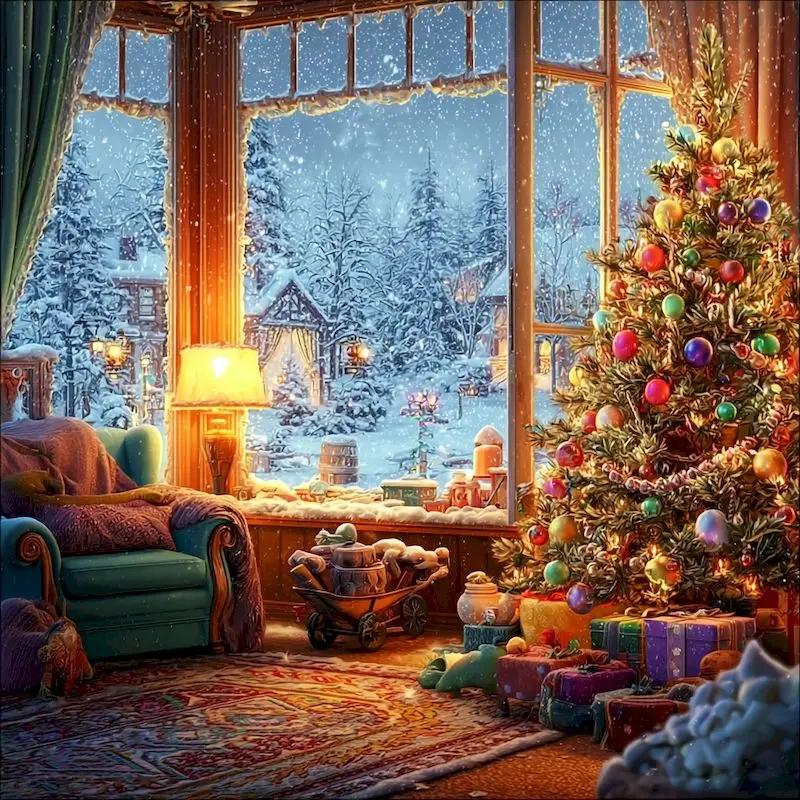 GATYZTORY Malen nach Zahlen, originelles Geschenk, Malset für Anfänger, Weihnachten, einfache Acrylfarben auf Leinwand, Malsets mit Zahlen