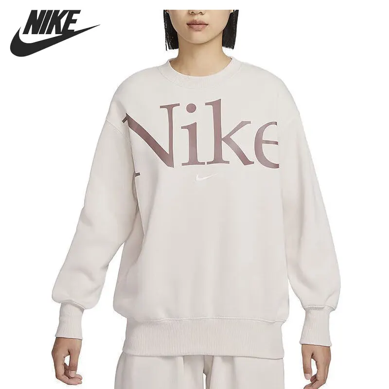 Оригинальное новое поступление, Женский пуловер с логотипом команды NIKE AS W NSW PHNX FLC OS, спортивная одежда